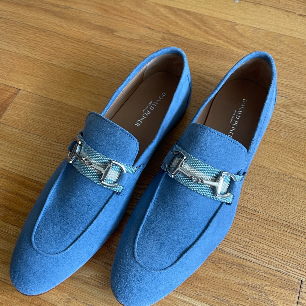 Donald Pliner Brand New Bright Blue Loafers